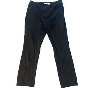 Chico’s Black Platinum Strait Leg Jean